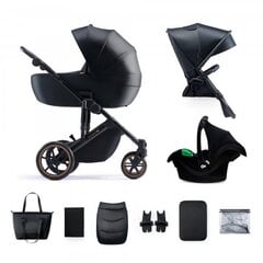 Универсальная коляска Kinderkraft Prime 2 3in1 Mink Pro, Venezian Black цена и информация | Коляски | hansapost.ee