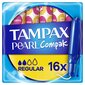 Tampoonid Tampax Compak Pearl Regular, 16 tk цена и информация | Tampoonid, hügieenisidemed ja menstruaalanumad | hansapost.ee