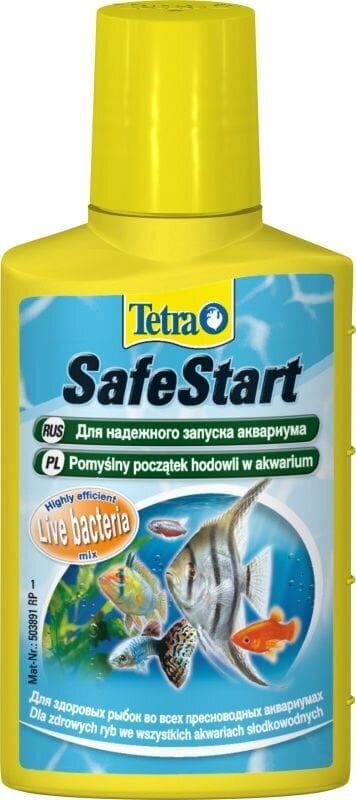 Akvaariumi vee hooldusvahend Tetra SafeStart, 50 ml hind ja info | Akvaariumid ja lisatarvikud | hansapost.ee