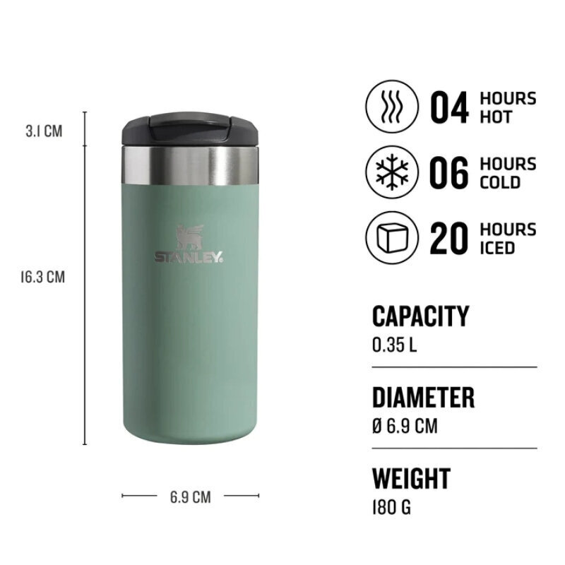 Stanley termoskruus The Aerolight Transit, 350 ml hind ja info | Termosed ja termokruusid | hansapost.ee