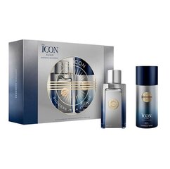 Komplekt Antonio Banderas The Icon Elixir meestele: parfüümvesi EDP, 100 ml + pihustatav deodorant, 150 ml hind ja info | Parfüümid meestele | hansapost.ee