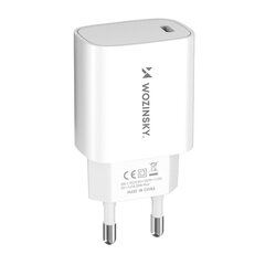 20W USB-C сетевое зарядное устройство 100-240V, белое цена и информация | Зарядные устройства для телефонов | hansapost.ee