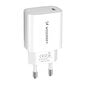 20W USB-C seinakontaktlaadija 100-240V, valge hind ja info | Laadijad mobiiltelefonidele | hansapost.ee