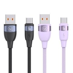 USAMS Kabel U85 USB na USB-C 6A 2m Fast Charging czarny|black SJ631USB01 (US-SJ631) цена и информация | Borofone 43757-uniw | hansapost.ee