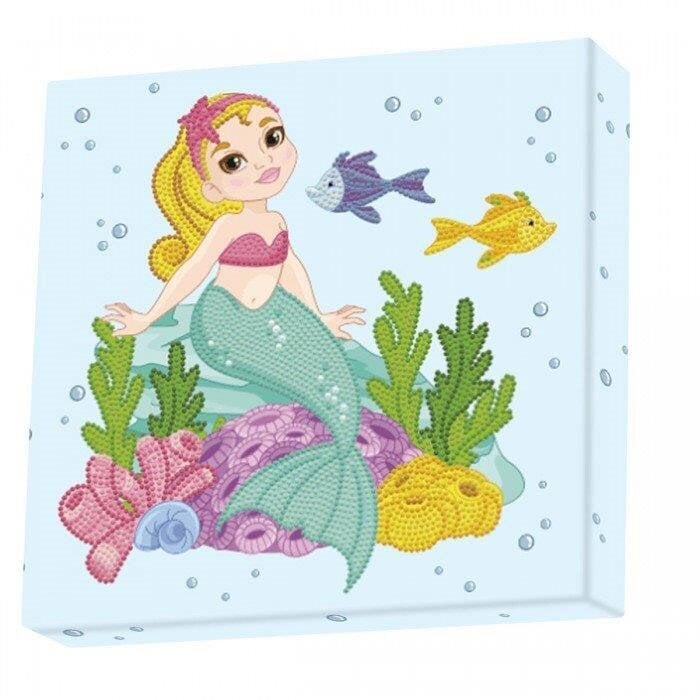 Little Mermaid teemantmosaiik, 28 x 28 цена и информация | Teemantmaalide komplektid | hansapost.ee