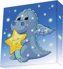 Teemantmosaiik Sleepy Time Dragon, 22X22 cm price and information | Diamond painting kits | hansapost.ee