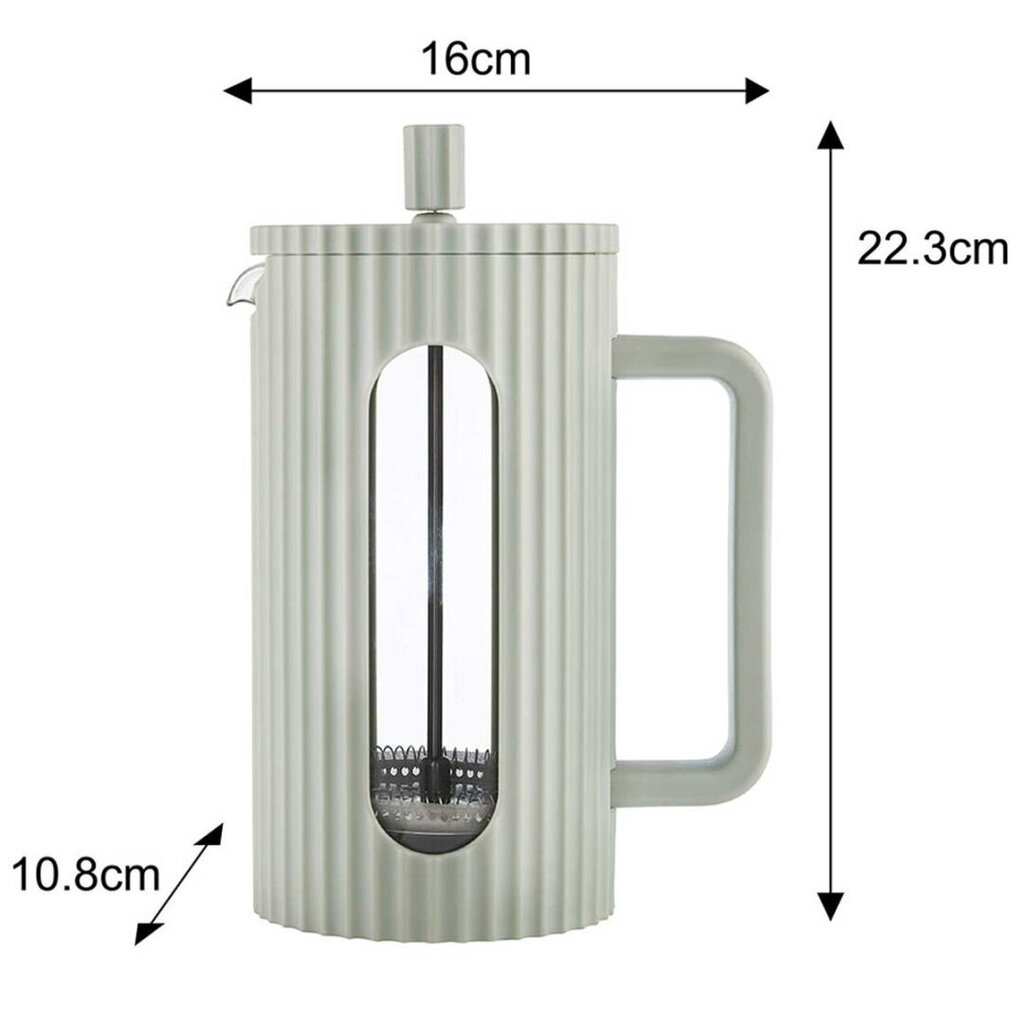 Prantsuse press kohvile/teele 1000 ml, roheline hind ja info | Teekannud, kohvikannud, veekeedukannud | hansapost.ee