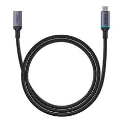 Baseus High Definition extension cable USB-C Male to Female 10Gbps, 1m (black) цена и информация | Кабели и провода | hansapost.ee