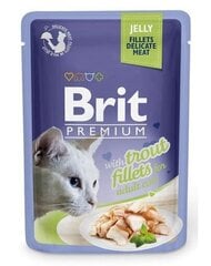 Brit Premium Cat Fillets in Jelly forelliga, 24x85 g price and information | Canned food for cats | hansapost.ee