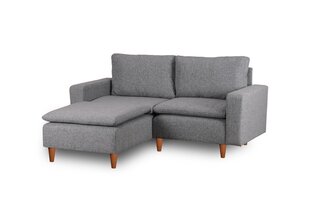 Polsterdatud nurgadiivan Asir Lungo Mini, hall price and information | Corner sofas and corner sofa beds | hansapost.ee