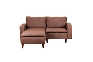 Polsterdatud nurgadiivan Asir Lungo Mini, pruun price and information | Corner sofas and corner sofa beds | hansapost.ee