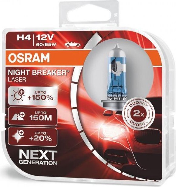 Kahjustatud pakendiga toode. Autopirn Osram 64193NL H4 12V 60/55W hind ja info | Autokaubad defektiga pakendis | hansapost.ee