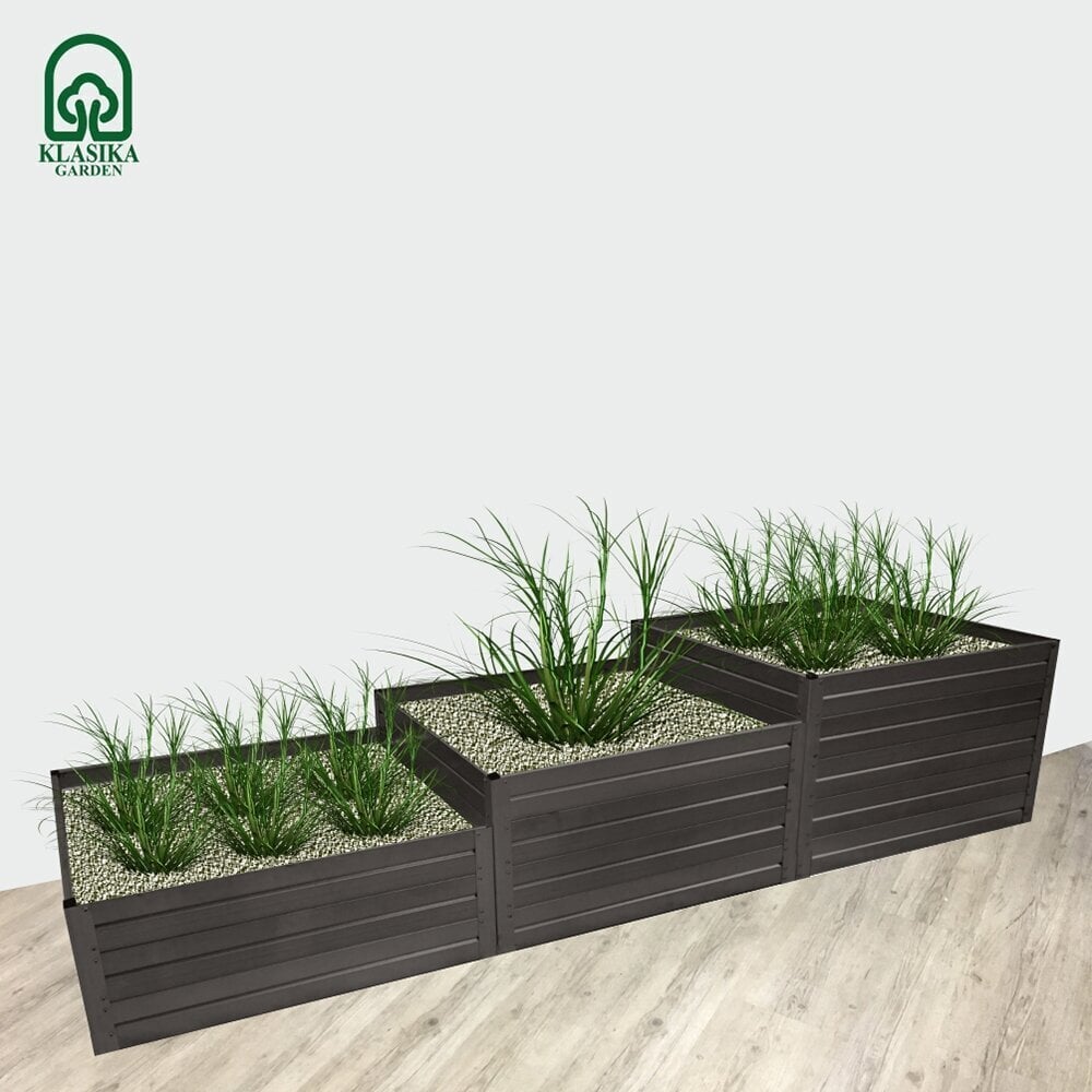 Peenrakast Garden RAL7016 30x2,25x0,75 cm цена и информация | Kasvuhooned ja peenrakastid | hansapost.ee