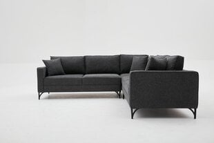 Polsterdatud nurgadiivan Asir Berlin, hall/must price and information | Corner sofas and corner sofa beds | hansapost.ee