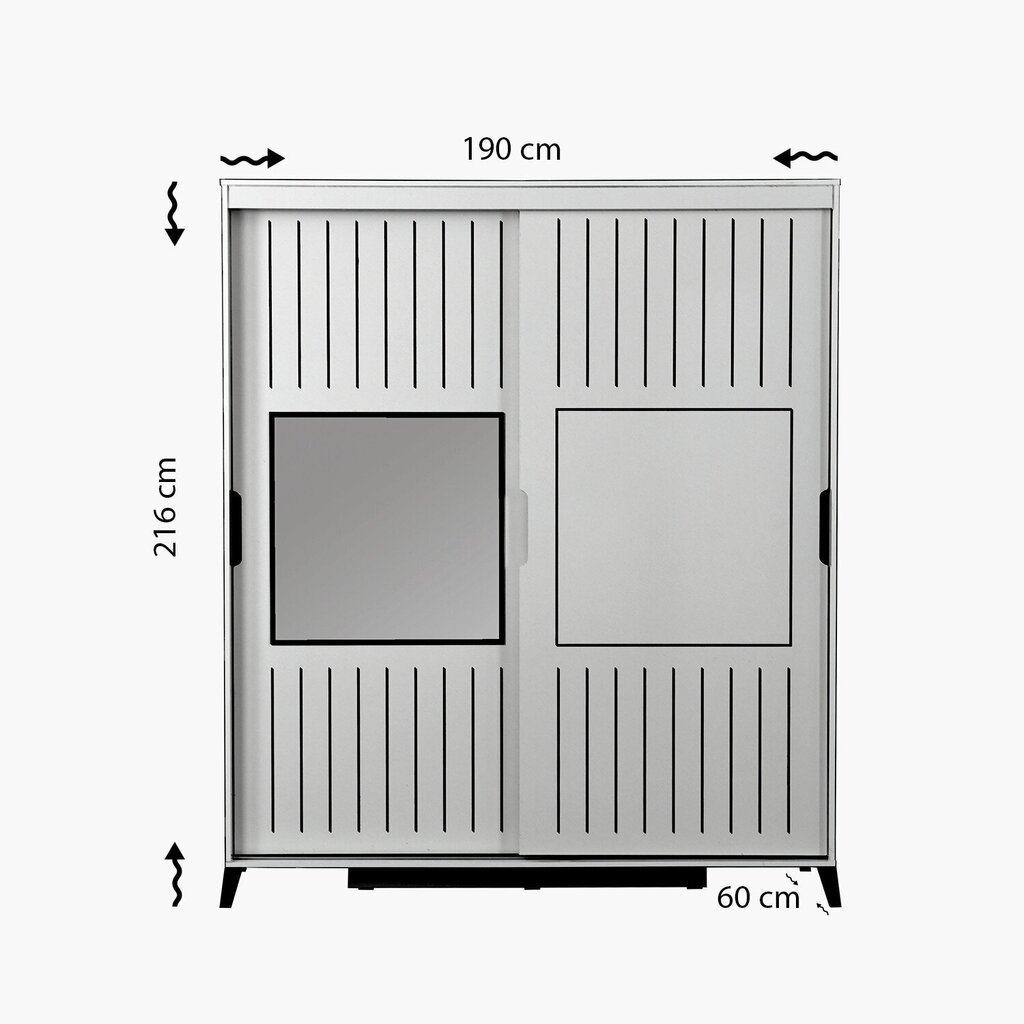 Riidekapp Asir Pasific Home Fuga 190, pruun цена и информация | Kapid | hansapost.ee