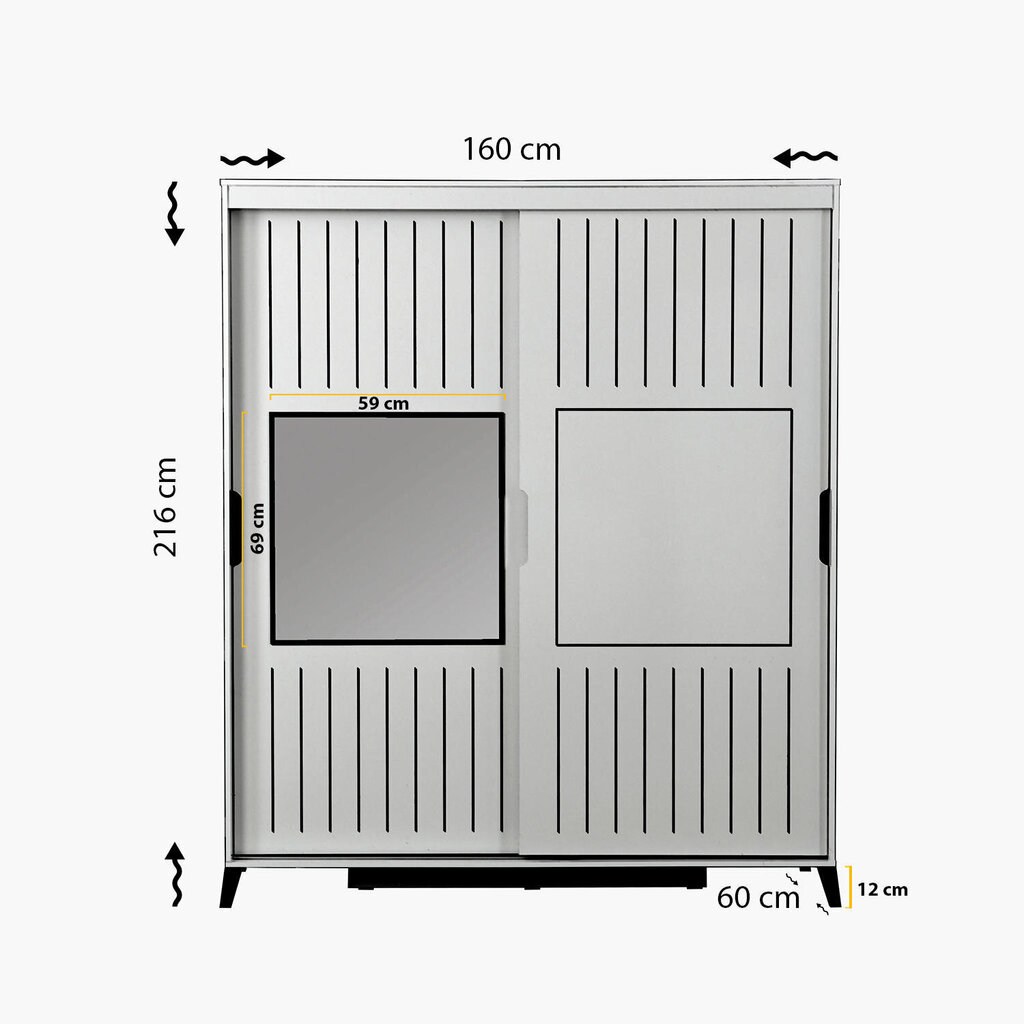 Riidekapp Asir Pasific Home Fuga 160, pruun hind ja info | Kapid | hansapost.ee