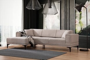 Pehme nurgadiivan Asir Horizon, vasakpoolne, beež price and information | Corner sofas and corner sofa beds | hansapost.ee