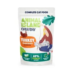 Animal Island kassitoit Everyday Turkey Fillets in Broth, 12x85g hind ja info | Kassikonservid | hansapost.ee