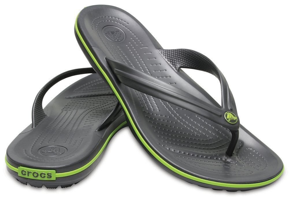 Meeste plätud Crocs™ Crocband Flip, hall цена и информация | Plätud ja sussid naistele | hansapost.ee