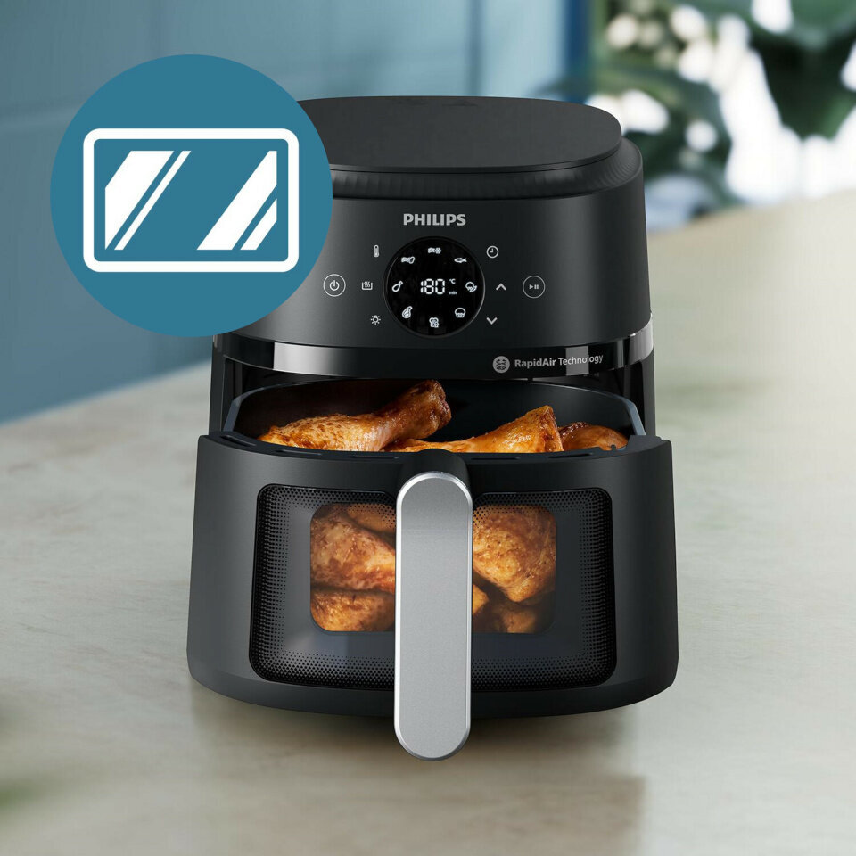 Philips NA221/00 Series 2000 Air Fryer, 4,2L, must цена и информация | Kuumaõhufritüürid ja fritüürid | hansapost.ee