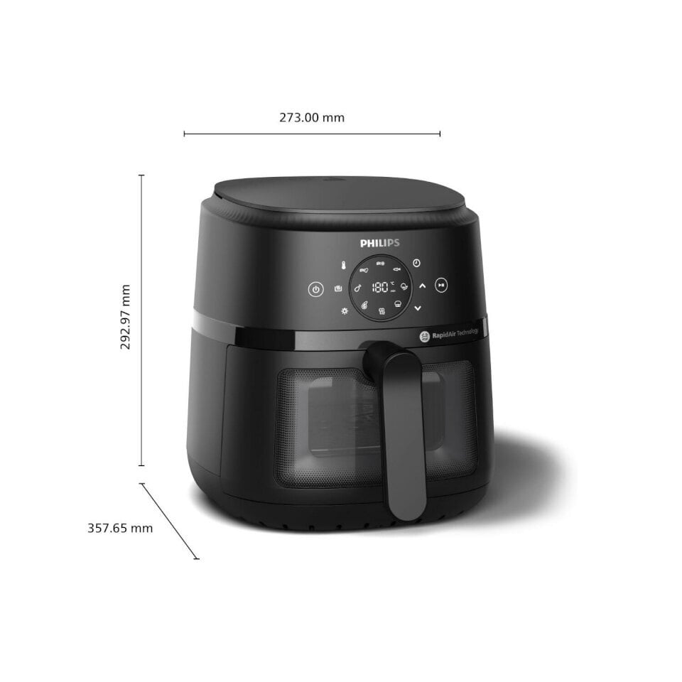 Philips NA221/00 Series 2000 Air Fryer, 4,2L, must цена и информация | Kuumaõhufritüürid ja fritüürid | hansapost.ee