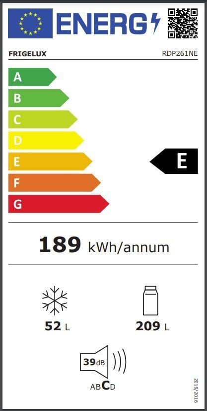 Frigelux RDP215NE price and information | Külmkapid-külmikud | hansapost.ee