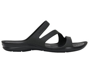 Crocs женские тапочки Swiftwater Sandal, черные цена и информация | Женские тапочки | hansapost.ee