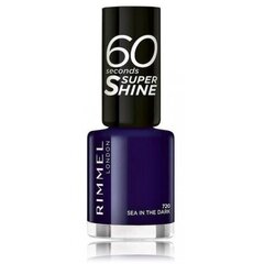 Küünelakk Rimmel 60 Seconds Super Shine Nail Polish, 720 Sea In The Dark, 8 ml hind ja info | Küünelakid ja küünelakieemaldajad | hansapost.ee