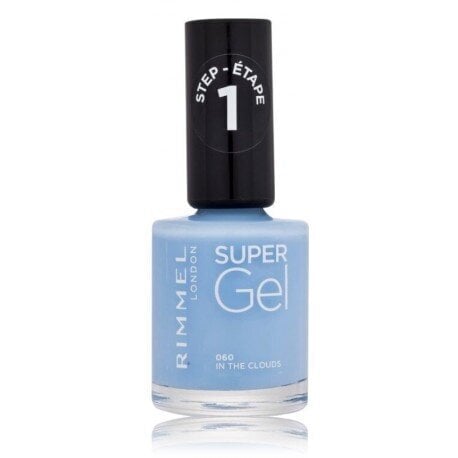 Geellakk Rimmel Super Gel Nail Polish, 060 In The Clouds, 12 ml hind ja info | Küünelakid ja küünelakieemaldajad | hansapost.ee