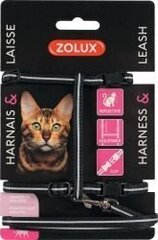 Jalutusrihma ja trakside komplekt kassidele Zolux, must price and information | Cat leashes, collars and braces | hansapost.ee