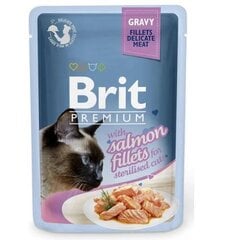 Brit Premium Cat Delicate lõhega, 24x85 g hind ja info | Kassikonservid | hansapost.ee