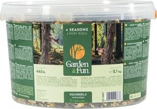 Toit oravatele Garden&Fun, 2,1 kg hind ja info | Toit väikeloomadele | hansapost.ee