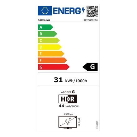 Samsung LS27DG602SUXEN hind ja info | Monitorid | hansapost.ee