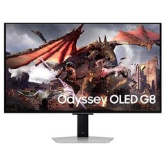 Samsung Odyssey OLED G8, 32'', 240 Hz, UHD, OLED, silver - Monitor цена и информация | Мониторы | hansapost.ee