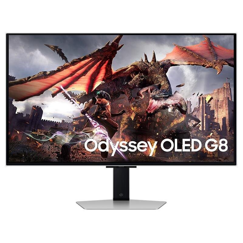 Samsung Odyssey OLED G8, 32'', 240 Hz, UHD, OLED, silver - Monitor цена и информация | Monitorid | hansapost.ee