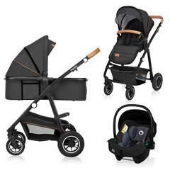 Универсальная коляска Lionelo Amber 3in1, Grey Graphite цена и информация | Коляски | hansapost.ee