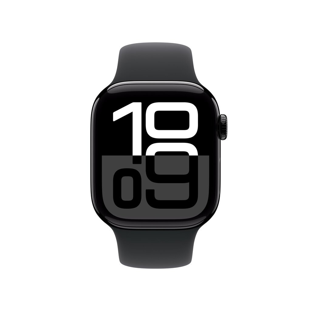 Kahjustatud pakendiga toode. Apple Watch Series 10 GPS 42mm Jet Black Aluminium Case with Black Sport Band - S/M MWWE3ET/A цена и информация | Mobiiltelefonid, foto- ja videotooted defektiga pakendis | hansapost.ee