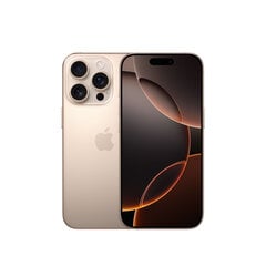 Kahjustatud pakendiga toode. Apple iPhone 16 Pro 128GB Desert Titanium MYNF3HX/A hind ja info | Mobiiltelefonid, foto- ja videotooted defektiga pakendis | hansapost.ee