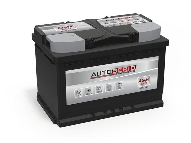 Aku Autoserio Agm, 12 V hind ja info | Autoakud | hansapost.ee