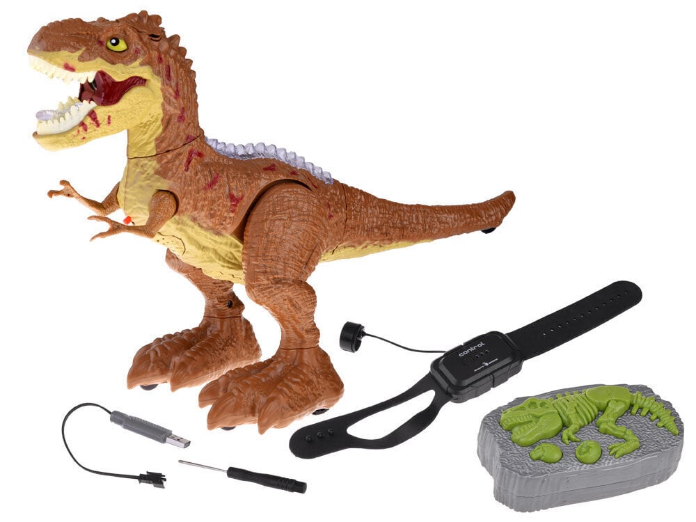 Rc dinosaurus T-Rex 2in1, pruun hind ja info | Mänguasjad poistele | hansapost.ee