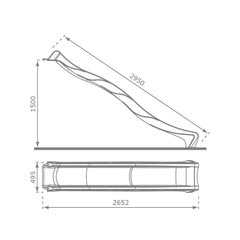 Kollane liumägi 4IQ, 290 cm hind ja info | Liumäed ja Pikleri kolmnurgad lastele | hansapost.ee