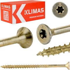 Puidukruvid Torx 6x240 mm, koonilised, Klimas Wkcs price and information | Fasteners | hansapost.ee