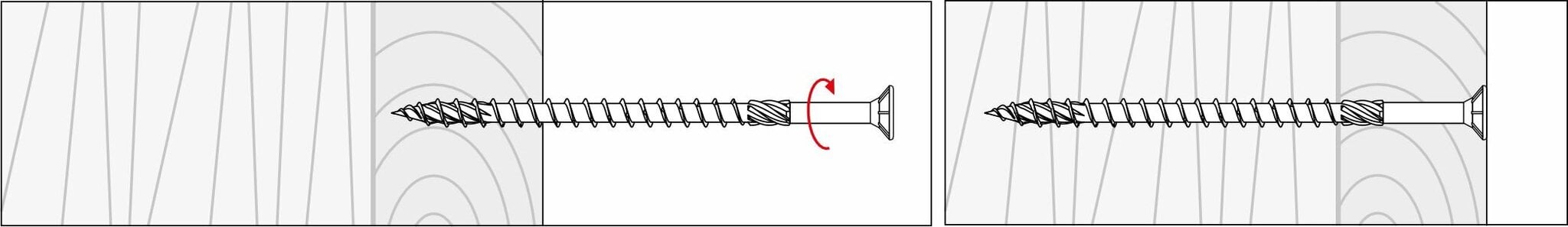 Puidukruvid Torx 6x240 mm, koonilised, Klimas Wkcs hind ja info | Kinnitusvahendid | hansapost.ee