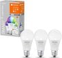 LED pirn Ledvance Smart+ Wifi 9W A60 E27 806LM RGBW, 3 tk hind ja info | Lambipirnid ja LED-pirnid | hansapost.ee