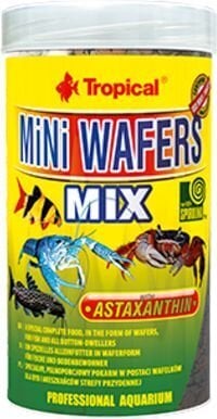 Sööt dekoratiivkaladele Tropical Mini Wafers Mix, 250 ml hind ja info | Kalade toit | hansapost.ee