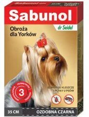 Parasiidivastane kaelarihm koertele Sabunol 35 cm, must hind ja info | Vitamiinid ja parasiiditõrje | hansapost.ee