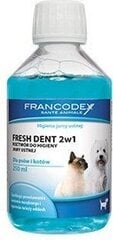 Ополаскиватель для зубов для животных Francodex Fresh Dent, 250 мл цена и информация | Пищевые добавки и анти-паразитные товары | hansapost.ee