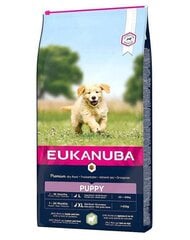 Eukanuba для щенков всех пород с ягненком и рисом, 24 кг (2х12 кг) цена и информация | Сухой корм для собак | hansapost.ee