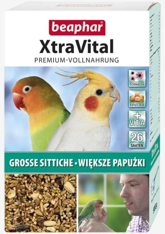 Toit papagoidele Beaphar Xtra Vital, 500 g цена и информация | Toit lindudele | hansapost.ee