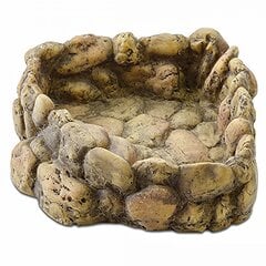 Nurga terraariumikauss, Exo Terra, sügav, raske, stabiilne, suurus M, 12,5x13x4 cm hind ja info | Kaubad eksootilistele loomadele | hansapost.ee